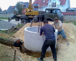Установка ЖБИ колец